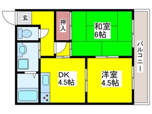 高橋ヴィラの物件間取画像